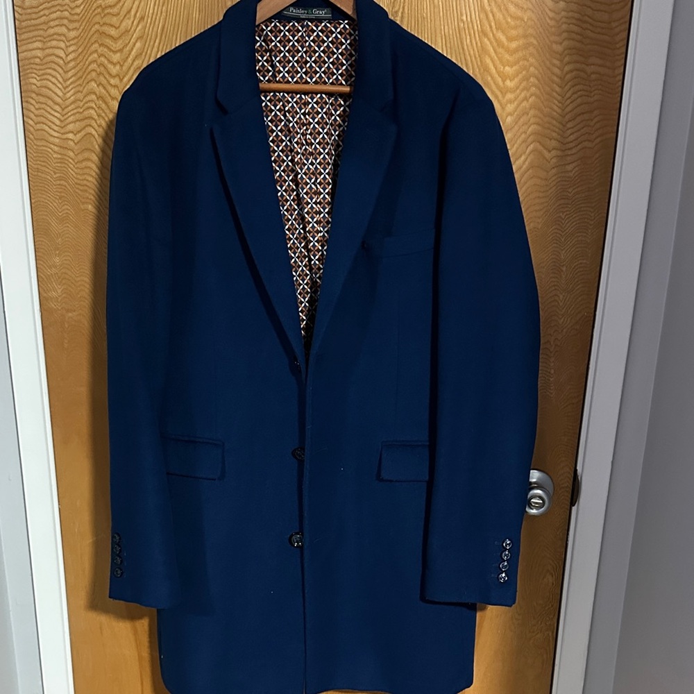 Paisley & Gray Deep Blue Pea Coat